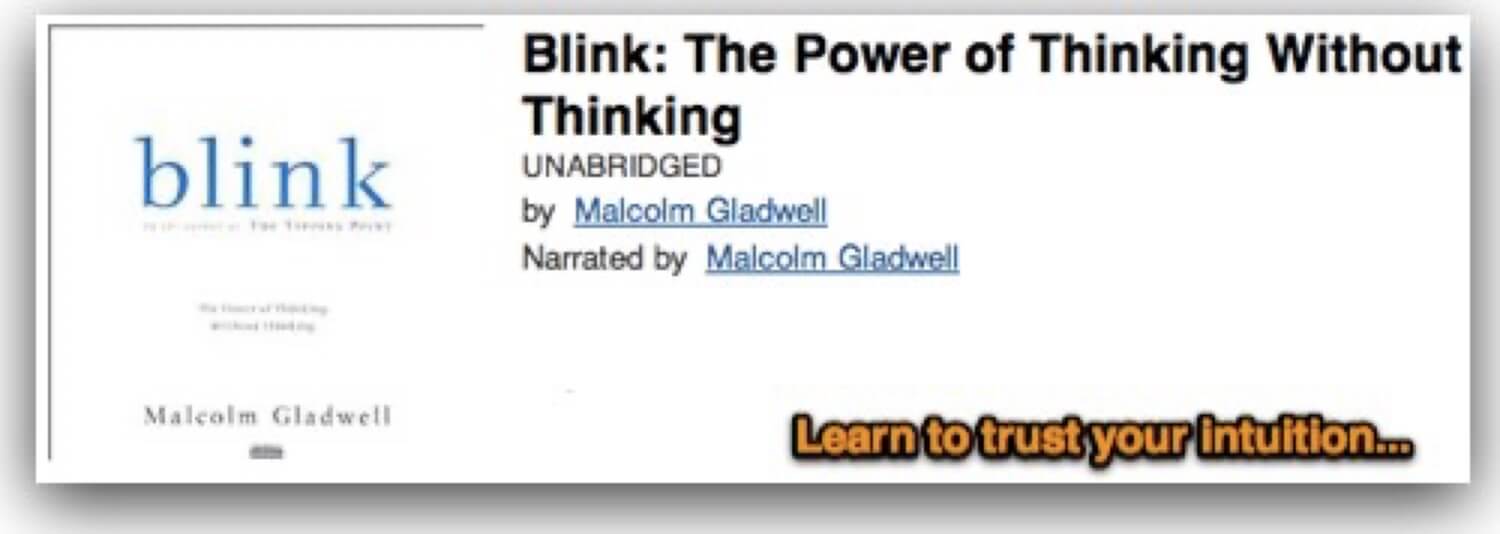 Blink by Malcolm Gladwell - audiobook of the week
